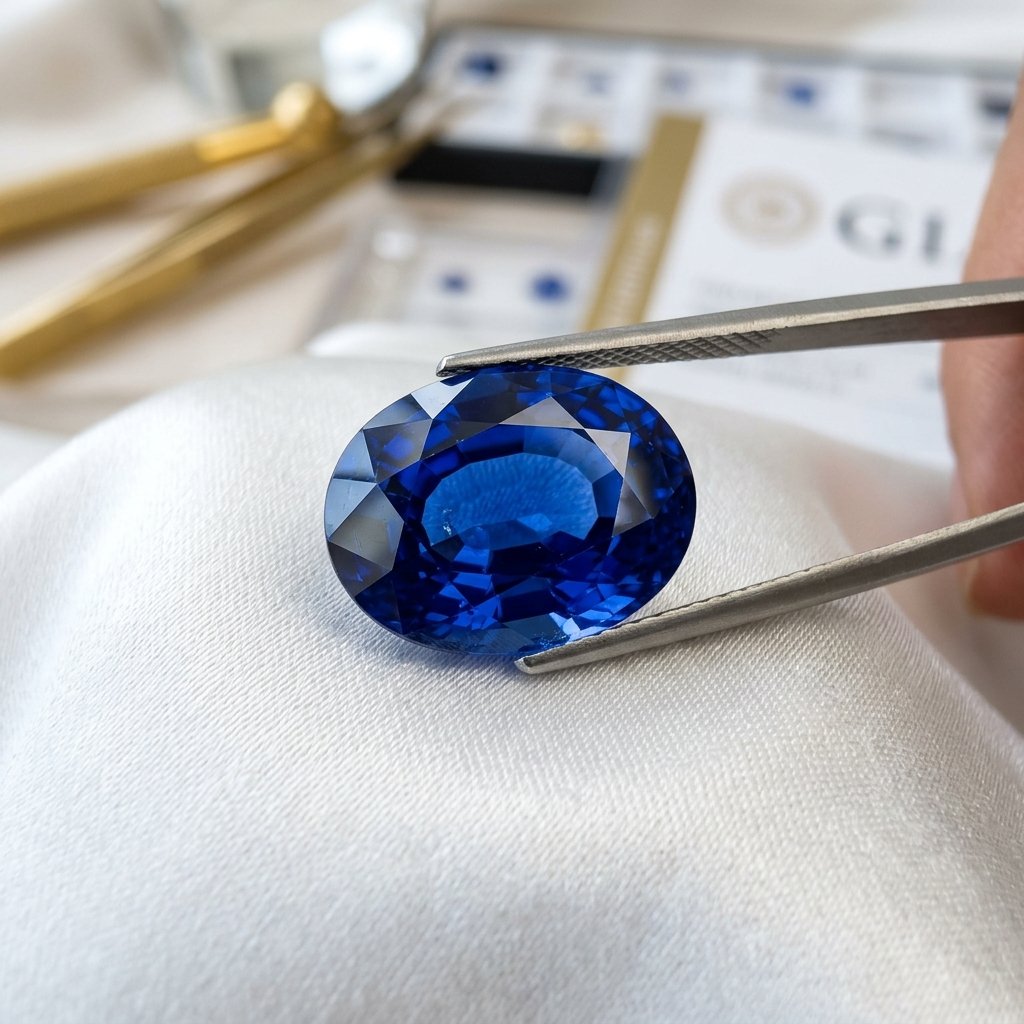 Vedic Natural Blue Sapphire (Neelam) - 5.15 Ratti